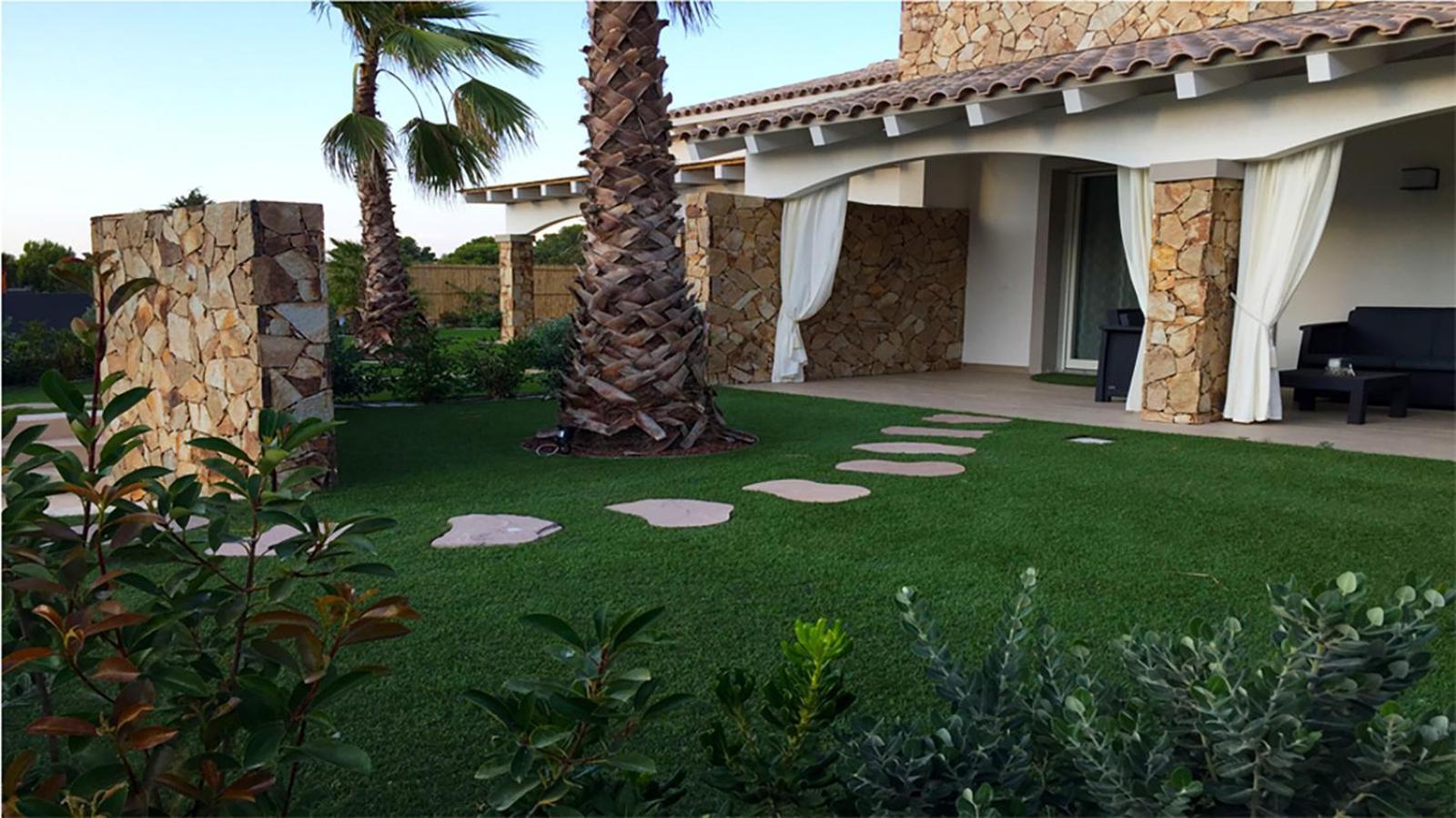 Residence Elegance Ville Ed Appartamenti A Porto Pino Bagian luar foto